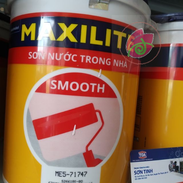 Sơn nội thất maxilite smooth loại 5lít ( MÀU VÀNG , MÀU HỒNG TÍM )