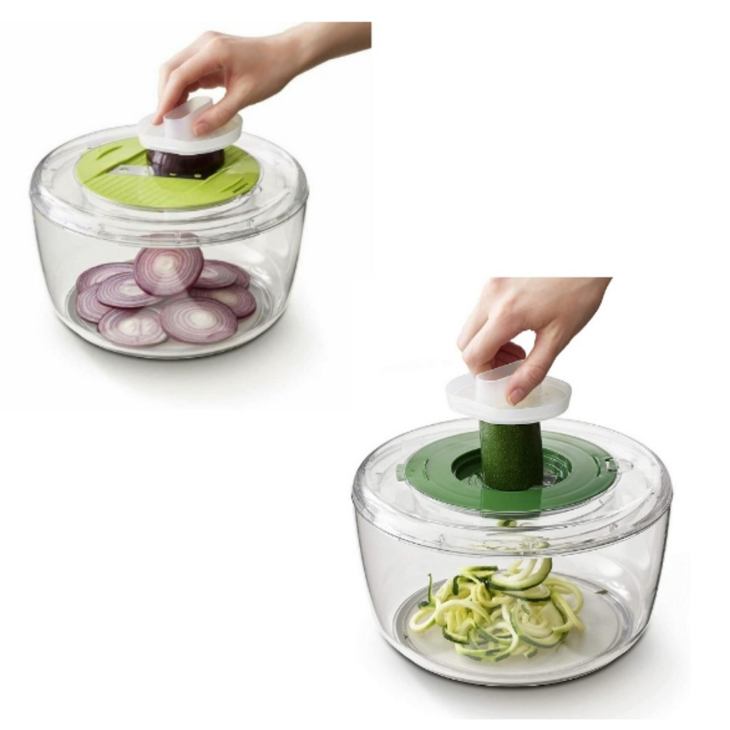 Rổ quay rau, thái lát Đa năng Joseph Joseph 20154 Multi-Prep™ 4in1 [Hàng Đức]