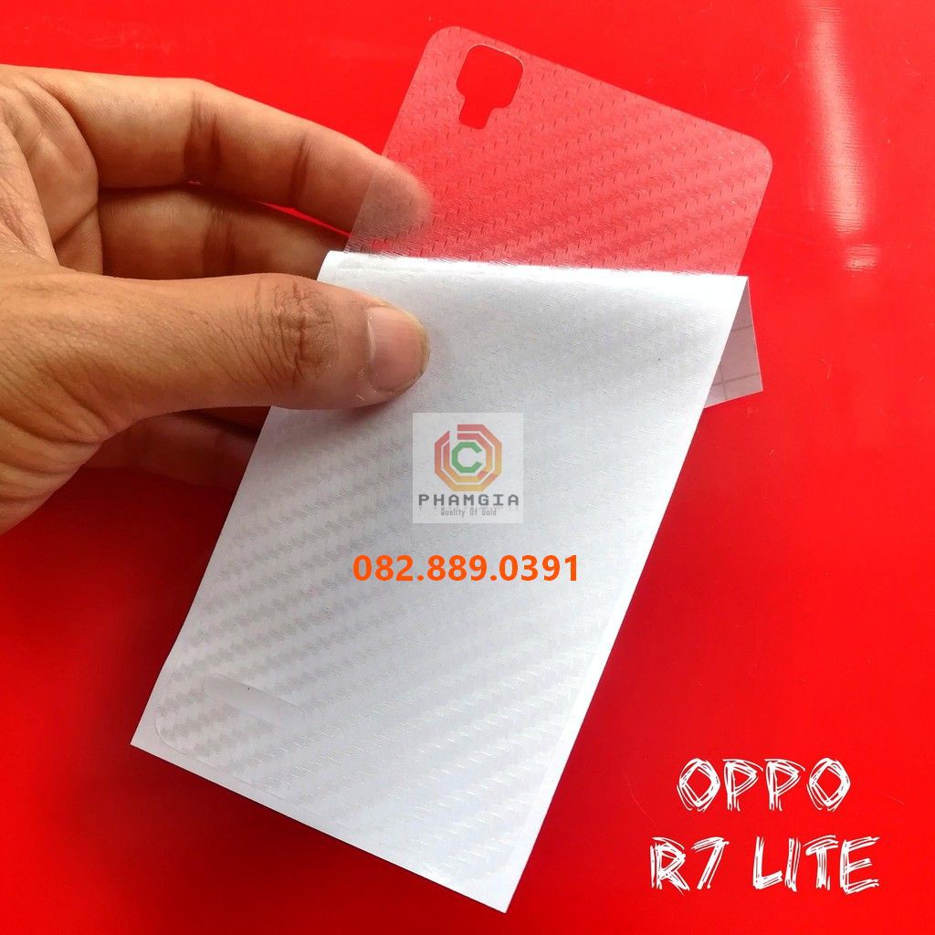 Miếng dán mặt lưng skin carbon Oppo R7/ R7 Lite/ R7s/ R7 Plus/ R17 Pro