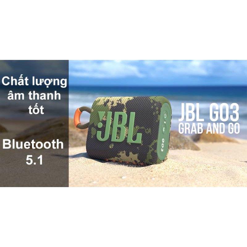 Loa Bluetooth Mini Kháng Nước JBL GO 3 Du Lịch Bỏ Túi - Màu Mix