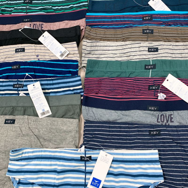 Set 3 quần lót cotton nam K e y, hàng xuất xịn