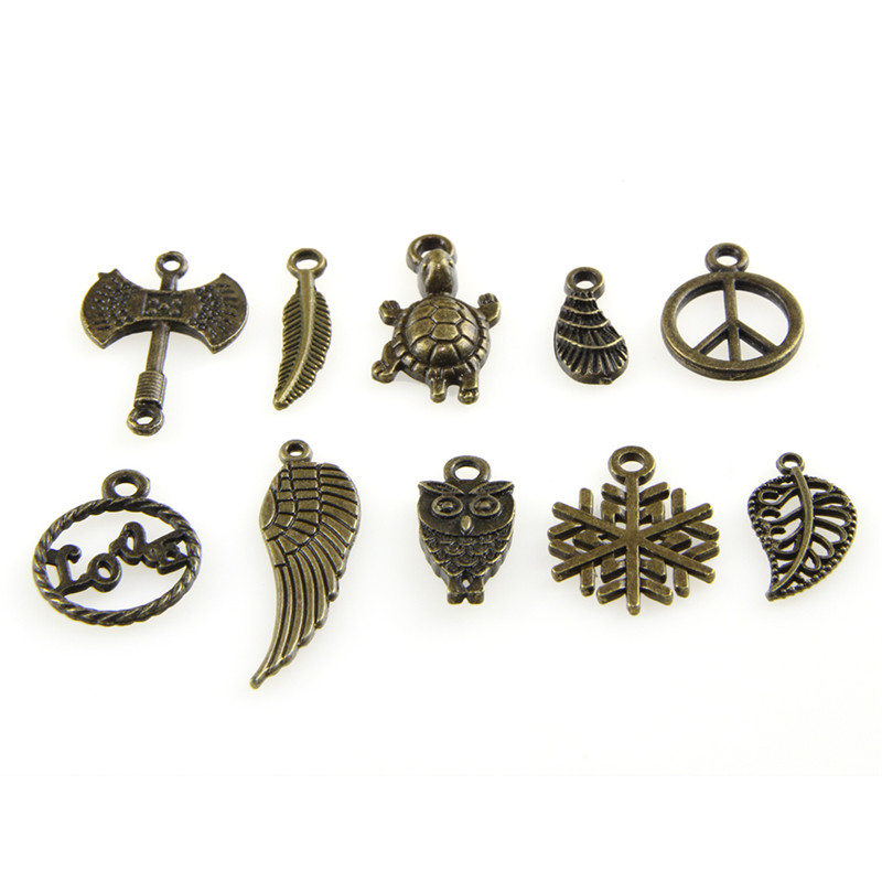 Bộ 50 Mặt Dây Chuyền Phong Cách Retro Dễ Thương