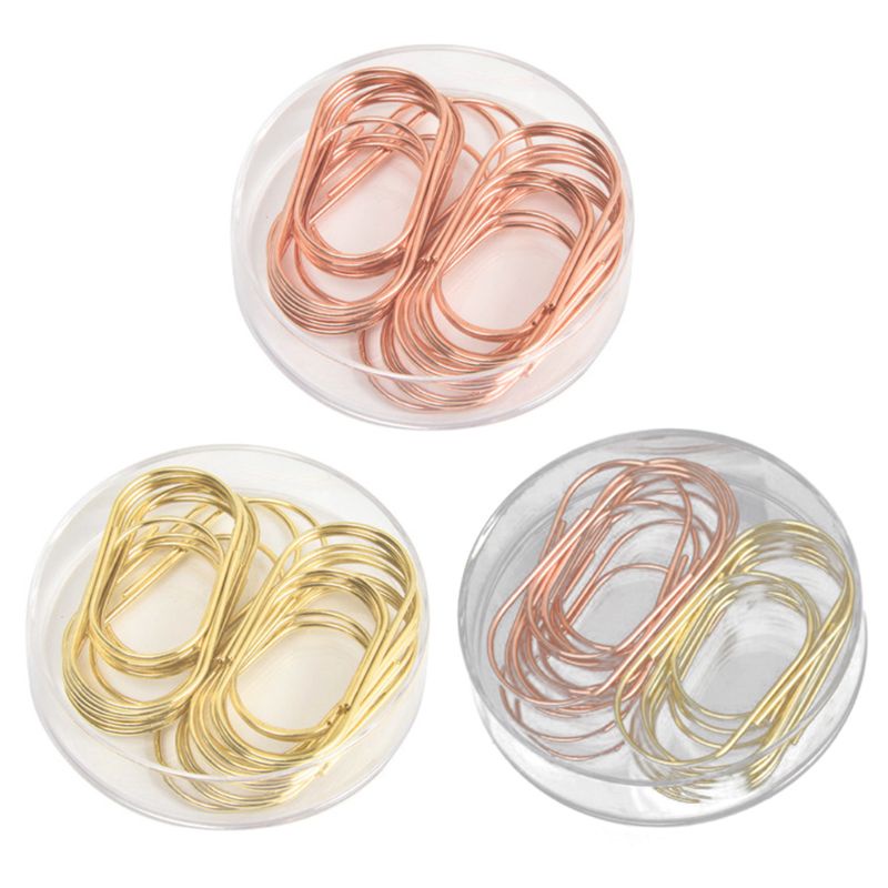 20 Kẹp Giấy Kim Loại Rộng 50mm Kẹp Ảnh / Đánh Dấu Trang Sách Trường Học