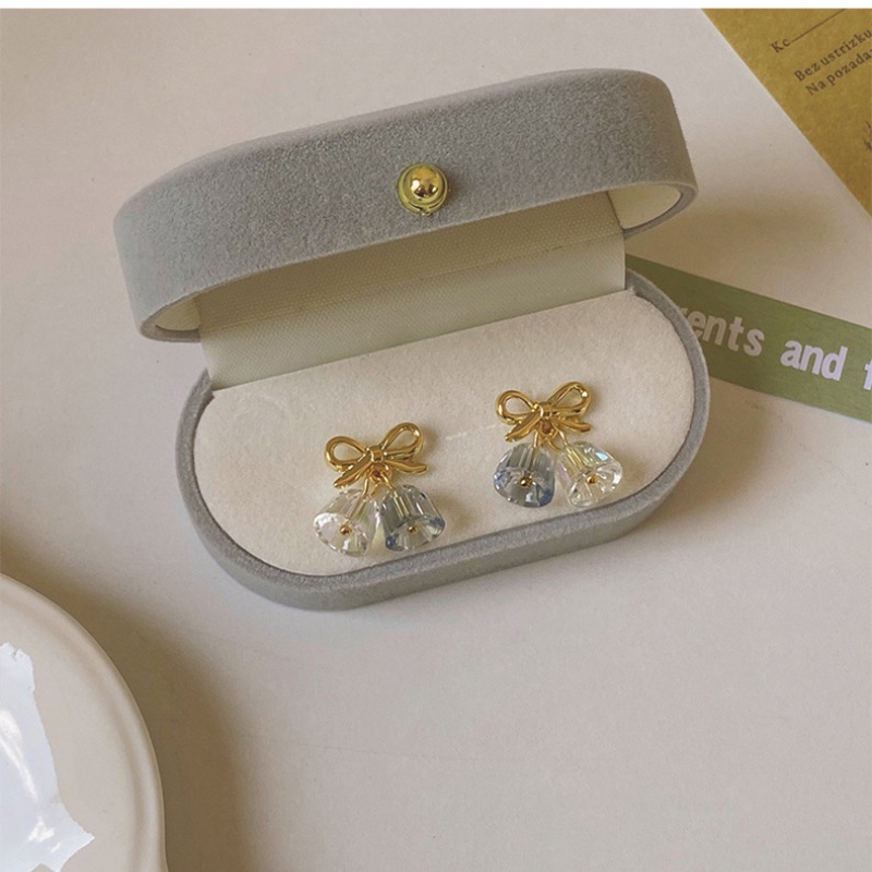 Bông tai cung pha lê nhỏ Bông tai tinh tế chất lượng cao