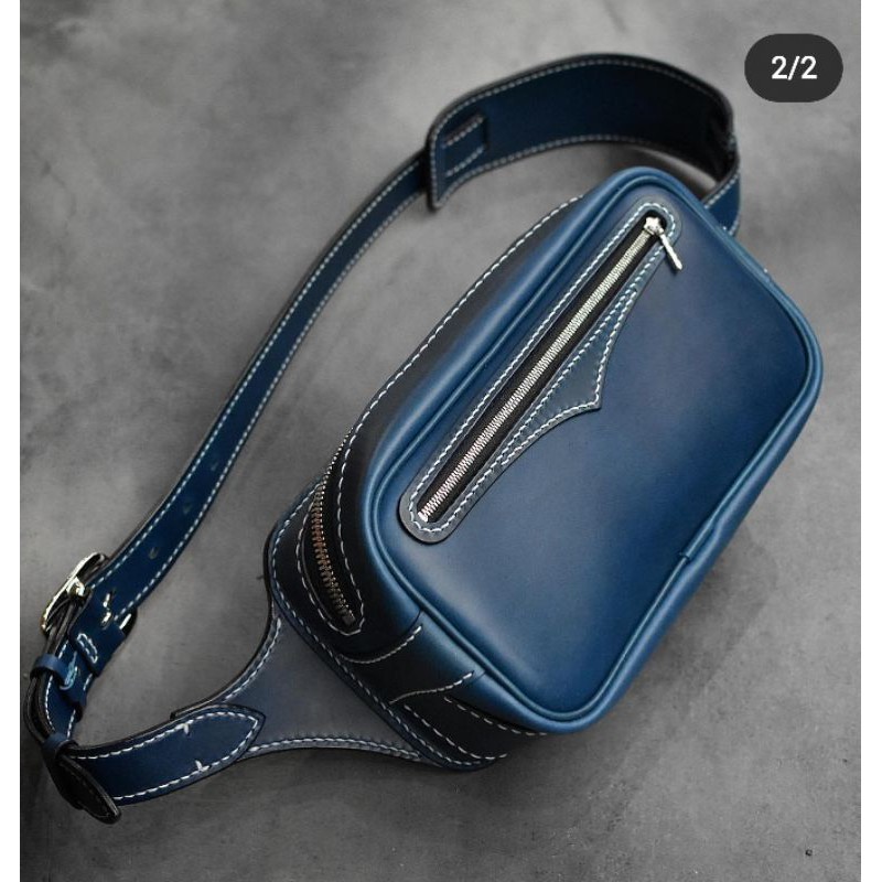 Rập mẫu làm túi đeo hông da handmade