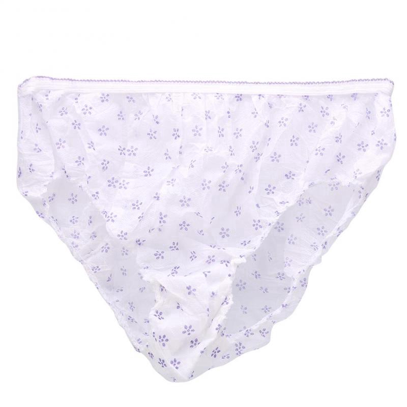 7pcs/lot Wrapped Travel Disposable Panties,Women's Cotton Prenatal Postpartum Brief Panties,Ladies Paper Underwear,