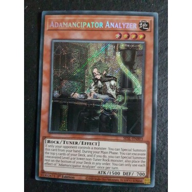 Thẻ Bài Yugioh: Adamancipator Analyzer - SESL-EN003 - Secret Rare 1st Edition