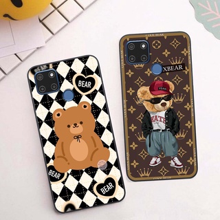 Ốp lưng Realme C12 / Realme C15 in hình gấu bearbrick, gấu siêu đẹp dễ thương, cute, ốp lưng cao cấp chất lượng