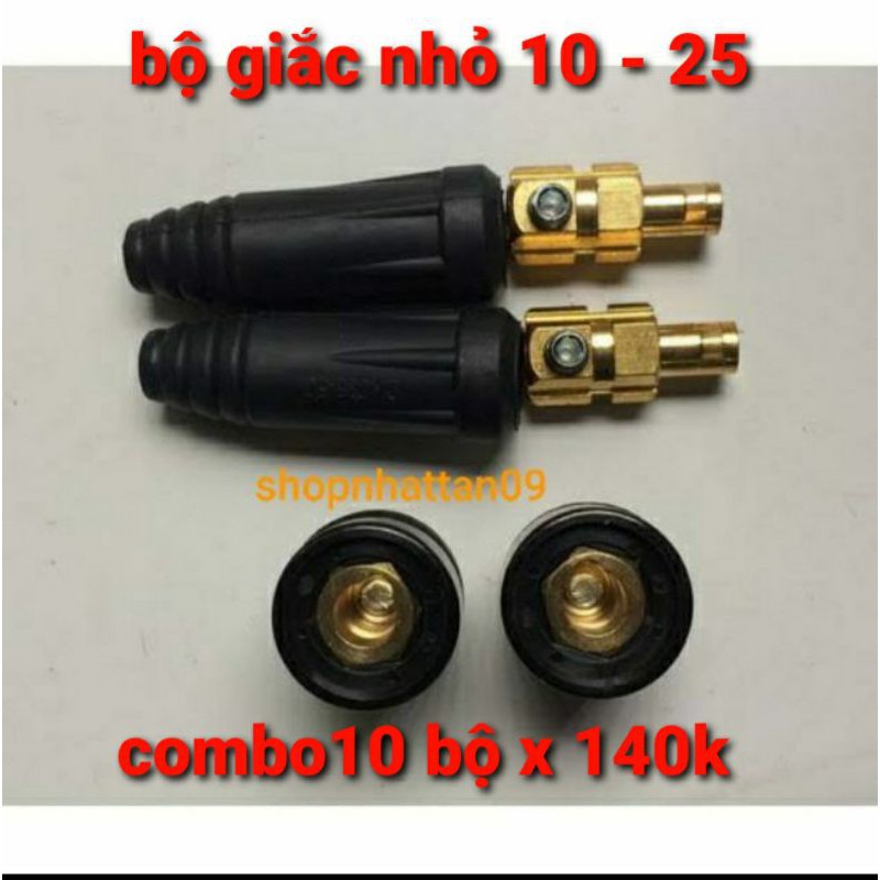 Combo 10 bộ giắc 10 - 25 nối nhanh máy hàn điện tử - bộ giắc máy hàn