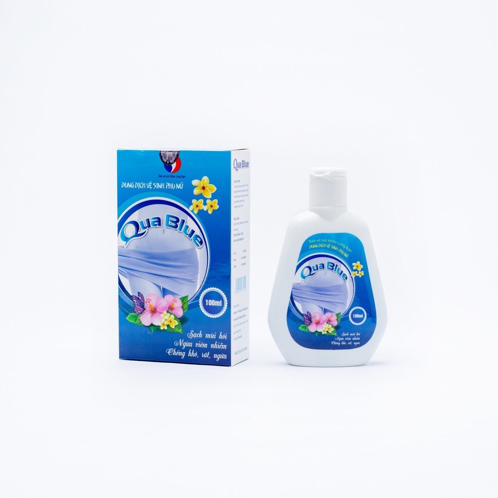 DUNG DỊCH VỆ SINH PHỤ NỮ QUABLUE 100ML GIẢM NGỨA,MÙI HÔI KHÓ CHỊU