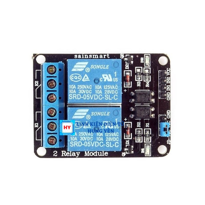 Module 2 Relay Với Opto Cách Ly (5 - 12VDC)