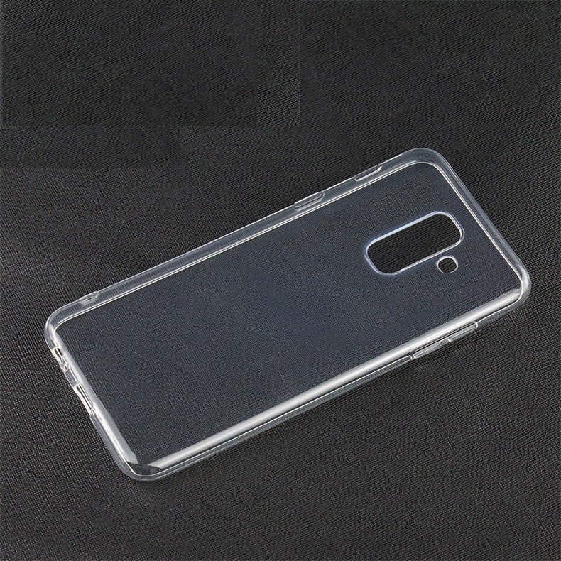 Ốp lưng dành cho Samsung Galaxy A6+ Plus Silicone dẻo trong suốt loại A+ siêu mỏng 0,5 mm