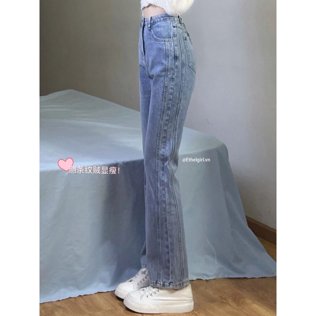 Quần Jeans Dài Ống Loe Thời Trang Dành Cho Nữ