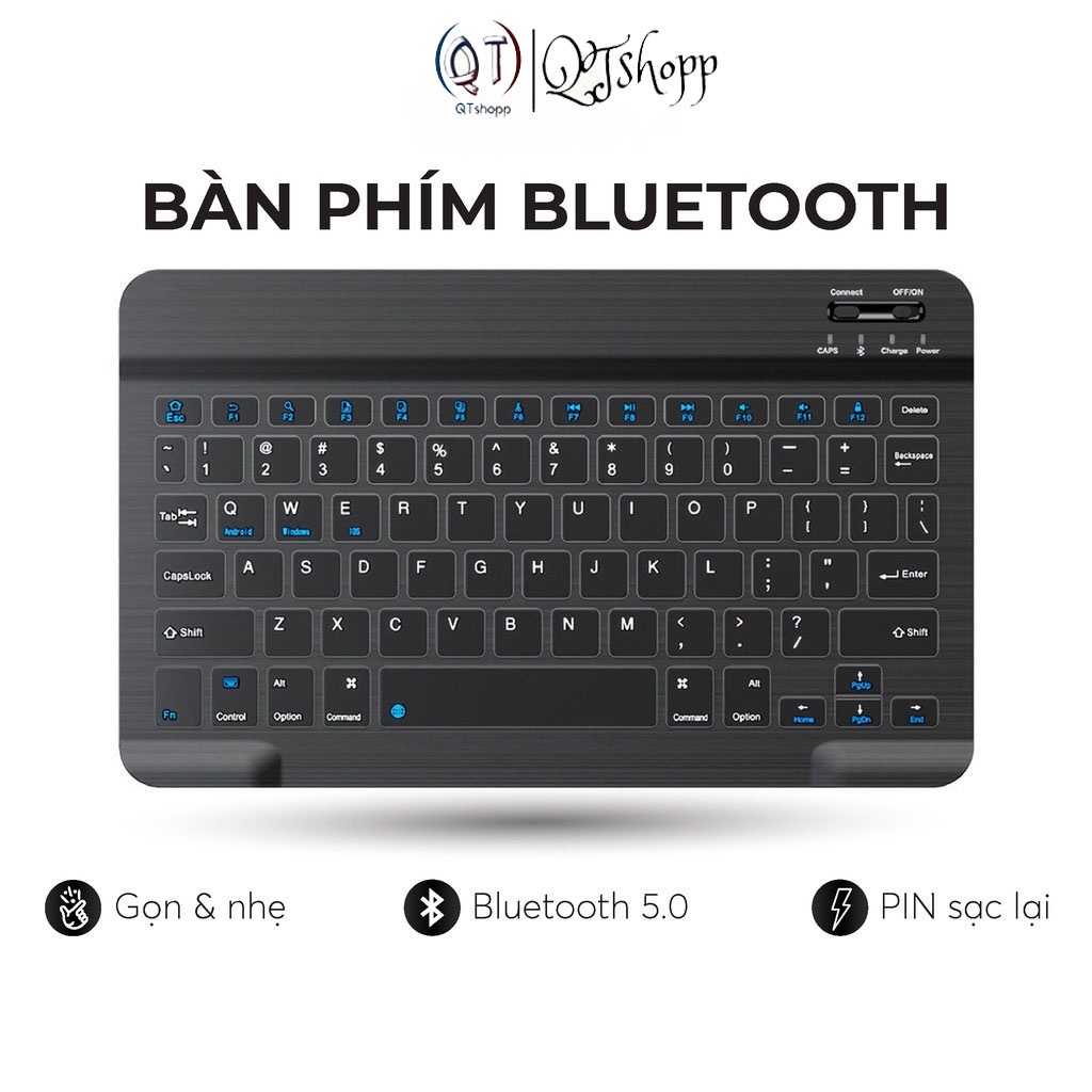 INPHIC Bàn Phím ko dây Bluetooth Siêu Mỏng Cho máy tính táo,tablet táo,ĐT táo