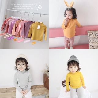 ÁO GIỮ NHIỆT CỔ 3 PHÂN XUẤT HÀN CAO CẤP BÉ GÁI