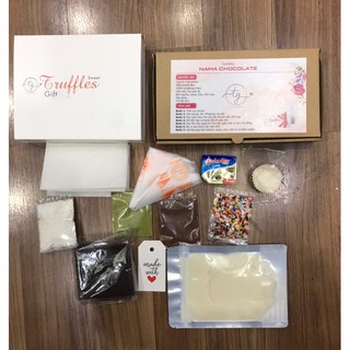 Set Làm Socola Valentine,Truffle Chocolate,Nama Chocolate, Socola Tươi Quà Tặng Valentine 14/2
