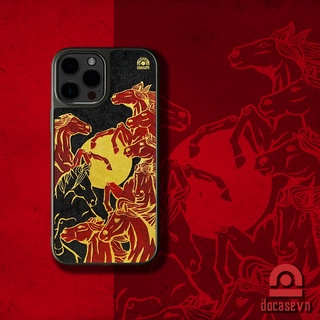 Ốp da Đỏ Case - mẫu Mã Đáo Thành Công - Ốp lưng iphone/samsung Docase.vn