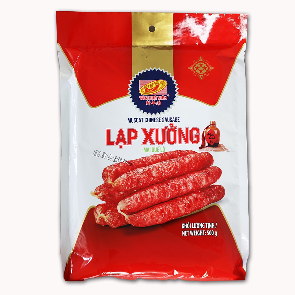 Lạp xưởng Sóc Trăng Mai Quế Lộ vị tiêu Tân Huê Viên 500g [LOẠI 4 SAO CAO CẤP] Lạp Xưởng Tươi