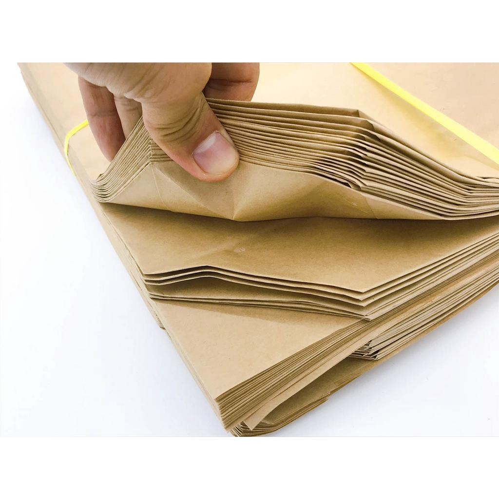 25 Túi giấy xi măng Size 40*30*13 cm loại Graft -Tiện ích môi trường gói trái cây 5kg thực phẩm rau củ quả hay gói hàng