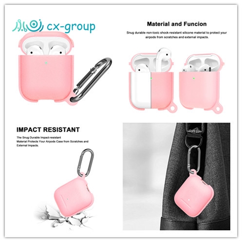 Ốp Airpods Silicon bảo vệ tai nghe AirPods 1 | 2 [mẫu mới 2019]Apple Airpods Earphone Case Litchi pattern leather ShockProof Protective Cover i11 i12 Airpods1/2 Charging Case