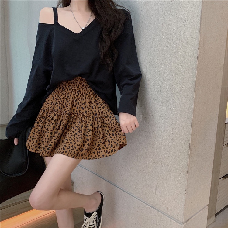 Áo kiểu tay dài cổ chữ V thời trang dành cho nữ