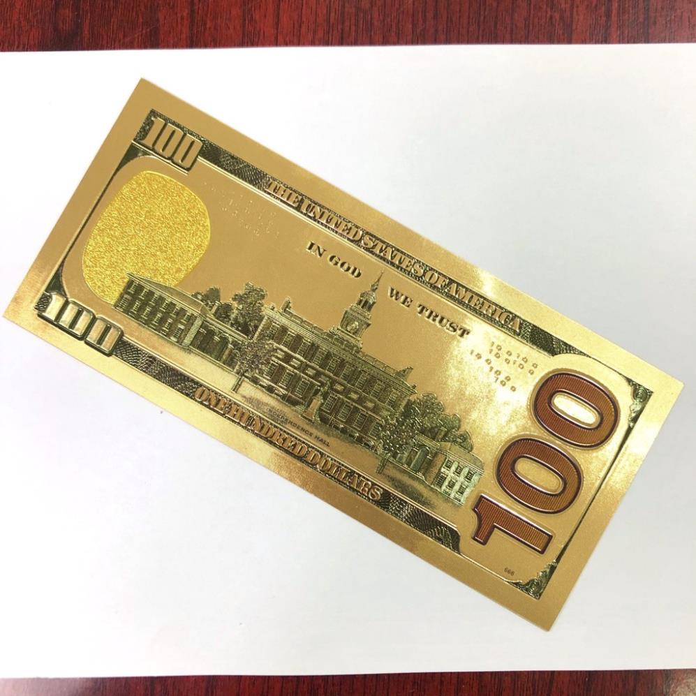 [GIÁ CỰC TỐT] Combo 10 Lá Vàng 100 USD Mẫu Mới Lì Xì Tết Cực Ý Nghĩa