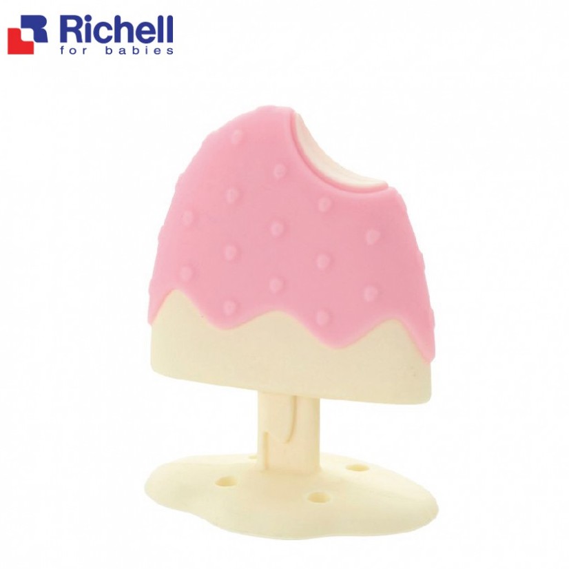 Gặm nướu silicone Richell siêu mềm mại có hộp thiết kế 3D chịu nhiệt tốt