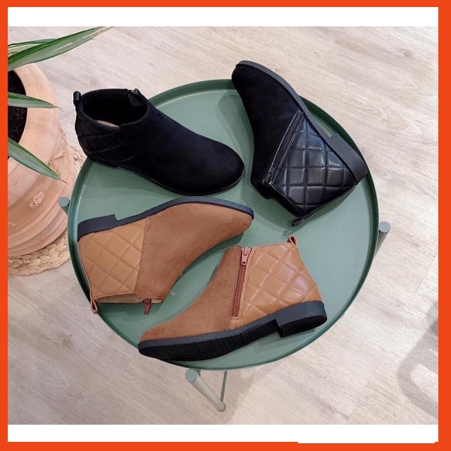 [Hàng chính hãng] Boot nữ da lộn cao cấp đế bằng Vip 24 PIZI Pizi | BigBuy360 - bigbuy360.vn