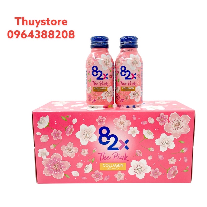 Nước Uống 82X The Pink Collagen,Hàm Lượng 1000mg Collagen