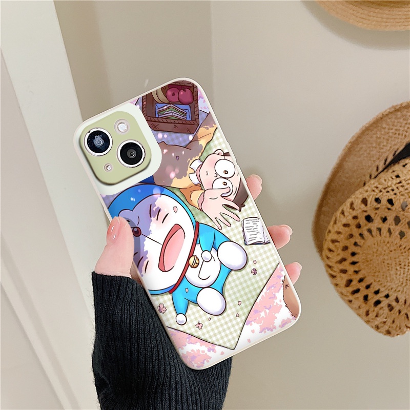 Ốp iphone cạnh vuông No..bi.ta-Do.r.ae.mon phơi nắng cho ip 6/8/7/plus/x/xr/xsmax/12 pro max/11pro max/13 pro max-nt026