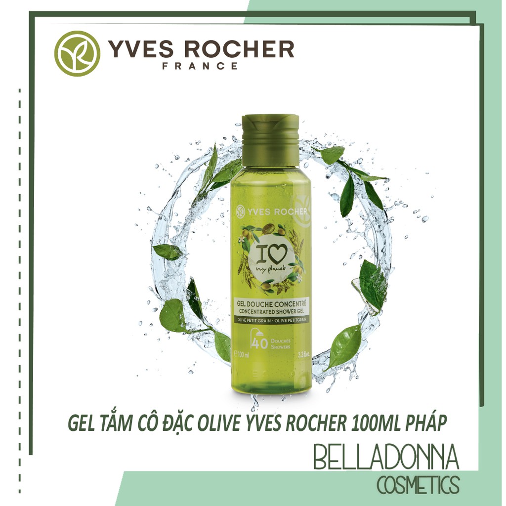 Gel Tắm Cô Đặc Yves Rocher Olive Petitgrain Concentrated Shower Gel 100ml