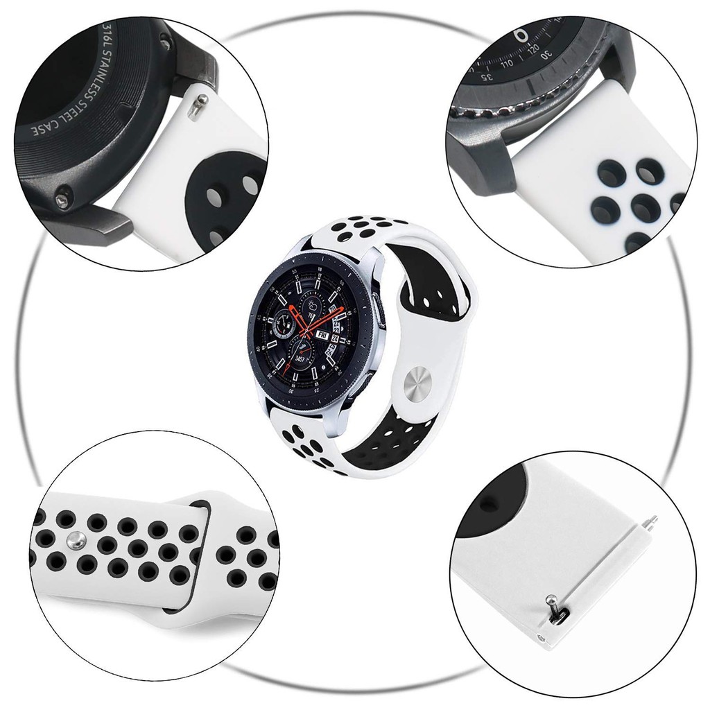Dây Đeo Silicon Mềm Cho Đồng Hồ Thông Minh Samsung Galaxy Watch 46mm 42mm