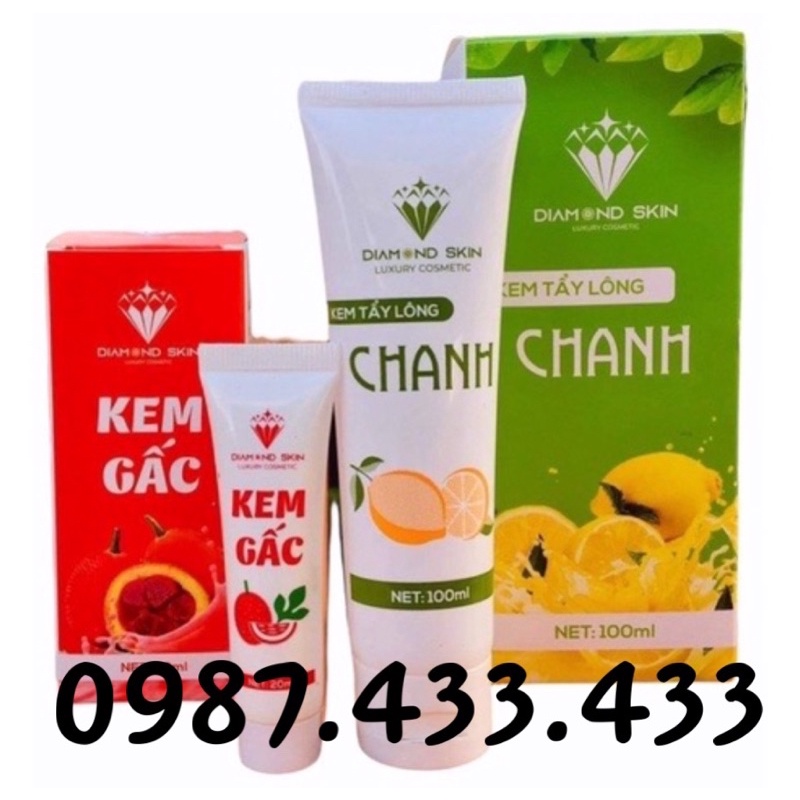  Kem tẩy lông chanh gấc Diamond Skin