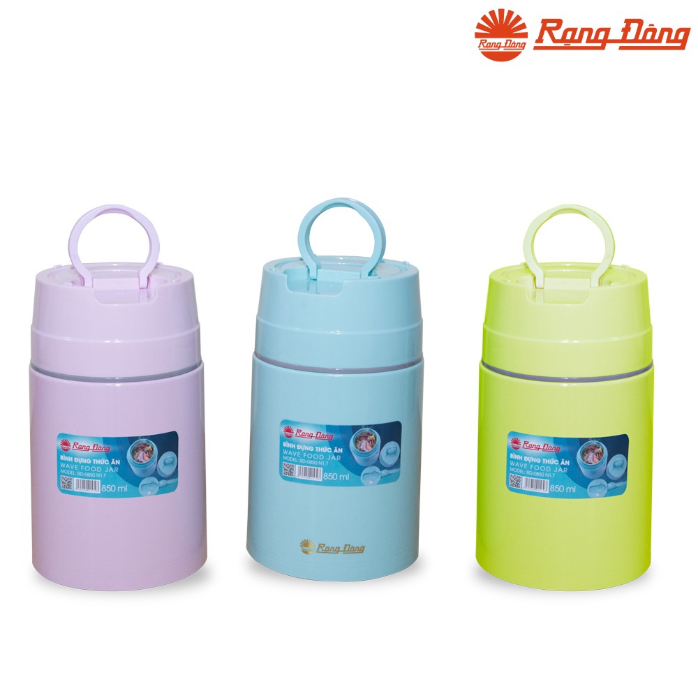 Bình Giữ Nhiệt Đựng Thức Ăn, Ủ Cháo Rạng Đông RD 0850 N1.T - Hộp Giữ Nhiệt Đựng Thức Ăn Rạng Đông 850ml