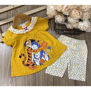 Bộ lửng cotton cho bé gái