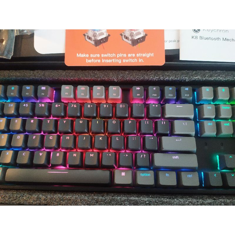 Keychron K8 - Bàn phím cơ Keychron K8 RGB hotswap wireless Nhôm | WebRaoVat - webraovat.net.vn