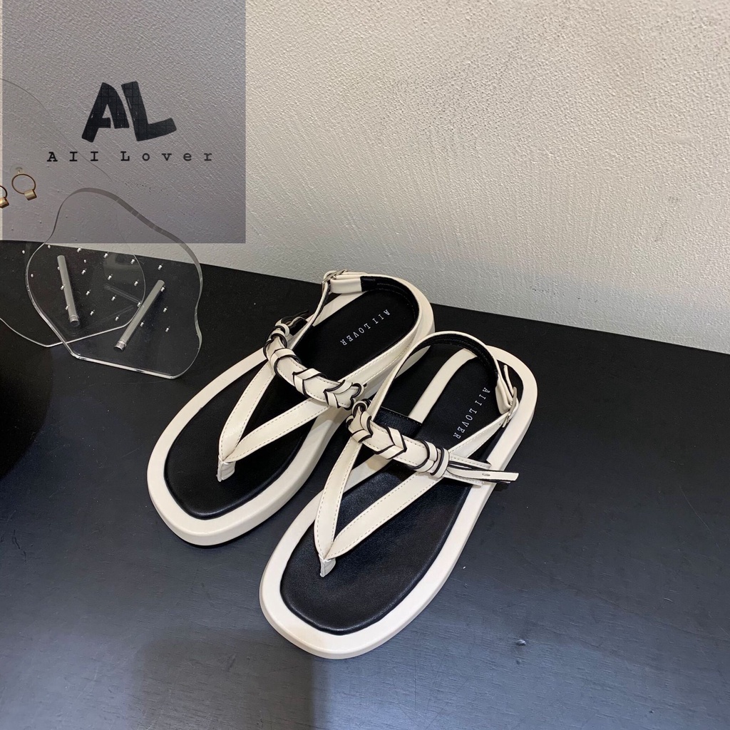 SANDAL NỮ ALI LOVER - GIÀY BÁNH MÌ QUAI BÍNH - SANDAL XỎ NGÓN DÂY MẢNH ĐẾ 3 PHÂN - SANDAL NỮ THỜI TRANG - AS220814