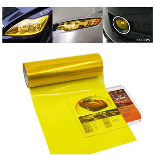 Phim vinyl màu vàng dán đèn pha xe hơi 30cm x 100cm