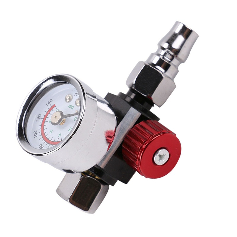 Bộ Điều Chỉnh Áp Suất Không Khí 1 4 inches Kèm Đồng Hồ Đo 0-140PSI Chuyên Dụng