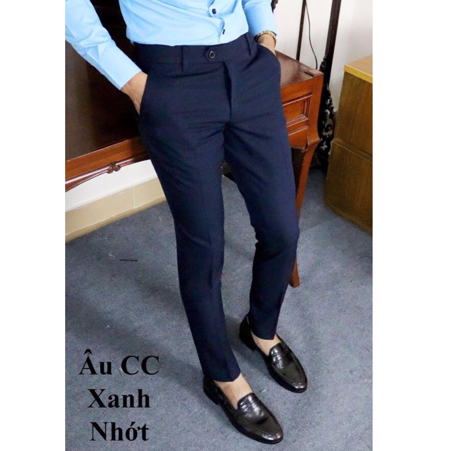 Quần âu xanh nhớt A091