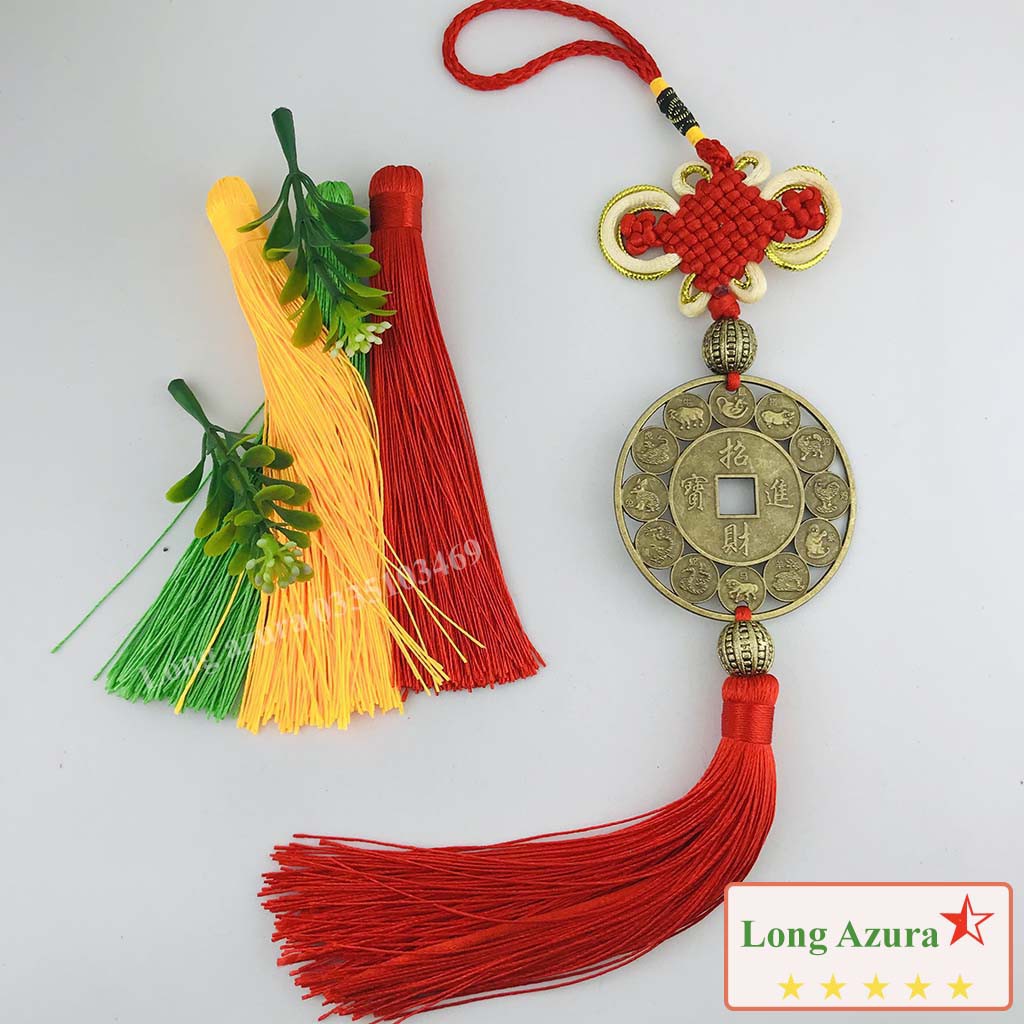 Đồng xu phong thủy, đồng xu 12 con giáp, đồng, 5,5cm, tài lộc, may mắn