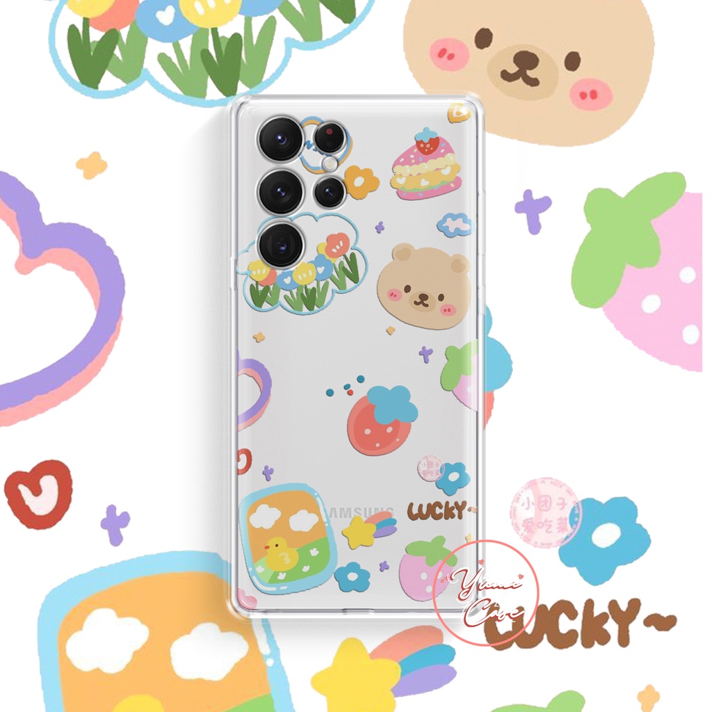 Ốp điện thoại cho Iphone Samsung Vsmart Oppo Huawei Xiaomi Vivo Nokia Realme Poco Redmi GẤU 5-6 Yumi Case