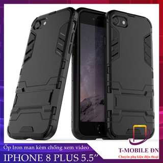 Ốp lưng iPhone SE 2020, 🔥FREESHIP🔥 Ốp chống sốc IRON MAN có giá đỡ chống xem video tiện lợi cho iPhone SE 2020