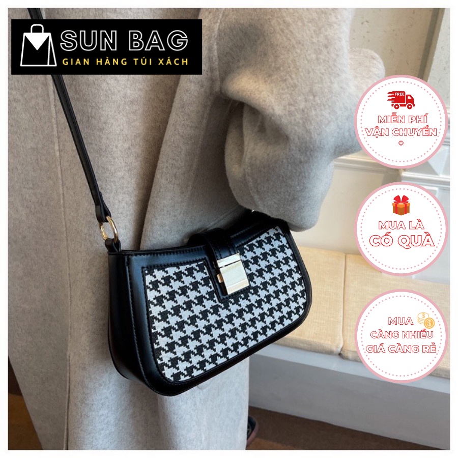 Túi xách nữ đeo chéo, túi đi chơi, đi học, da đẹp, thời trang cao cấp size 22cm SB092