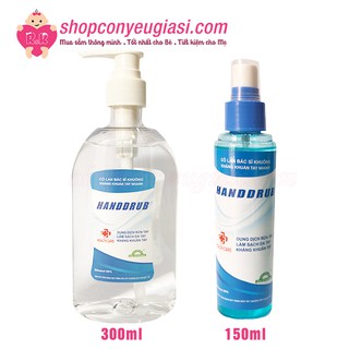 Dung Dịch Rửa Tay Kháng Khuẩn Handdrub Loại Bỏ 99,99% Vi Khuẩn - Chai 150ml và 300ml