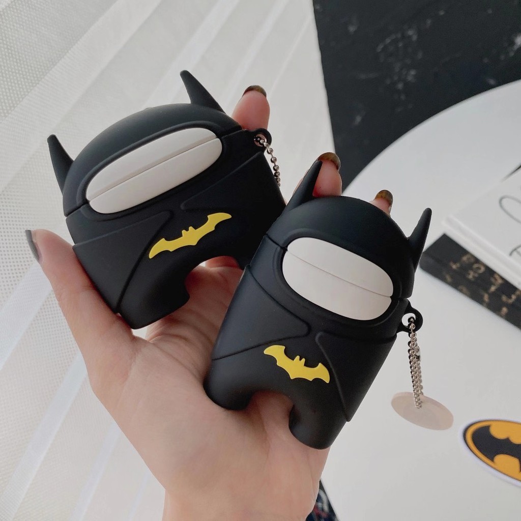 Ốp Bảo Vệ Hộp Đựng Tai Nghe Hình Batman Xinh Xắn Cho Airpods 1 / 2 pro