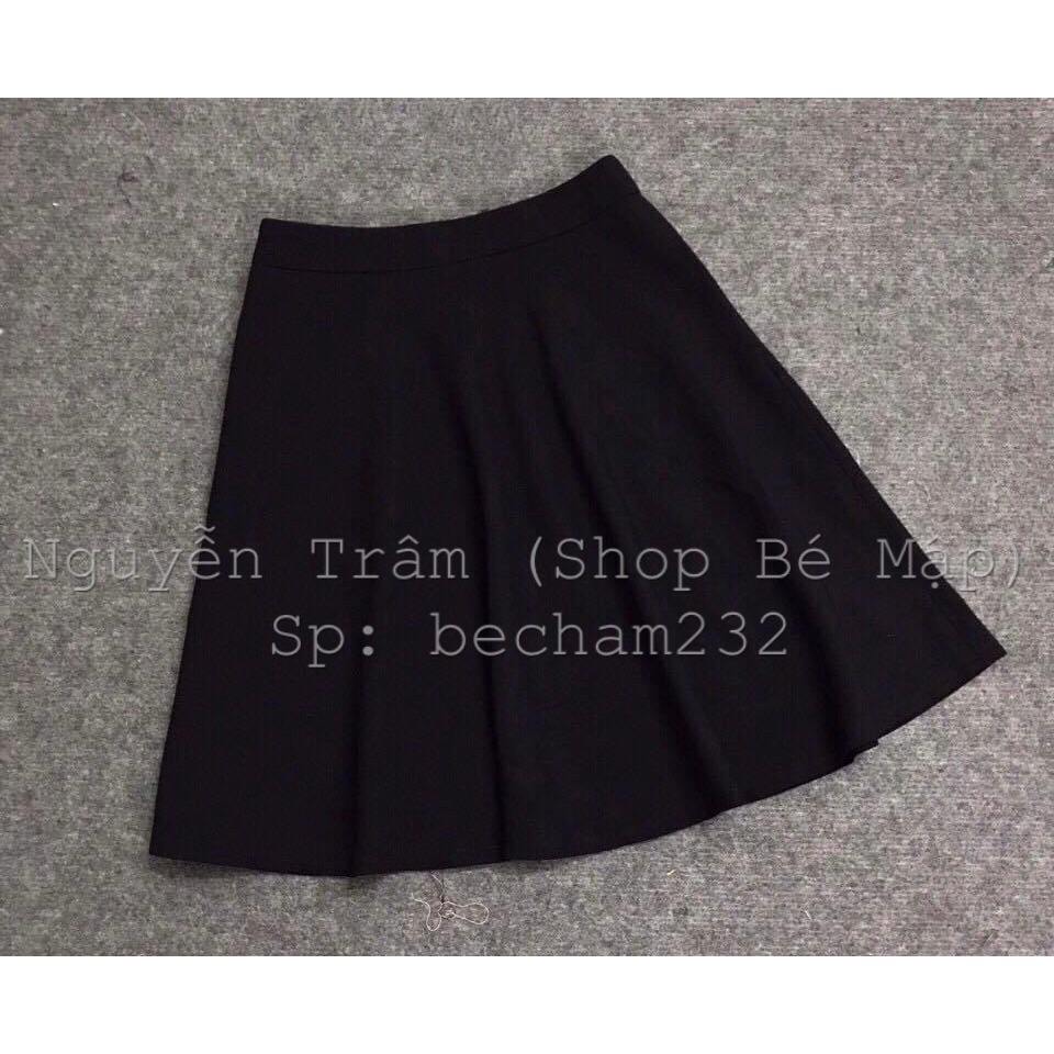 Chân Váy Xoè Trơn Có Túi BigSize 68-87Kg