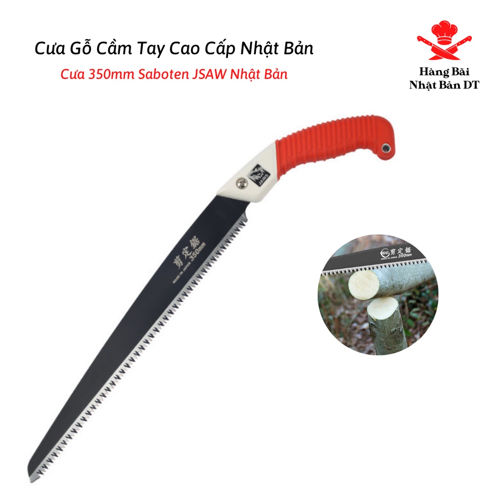 Cưa Gỗ Cầm Tay Cao Cấp 350mm Saboten JSAW Chất Liệu Thép Nhật SK5 Hàng Bãi Nhật Bảo Hành 12 Tháng