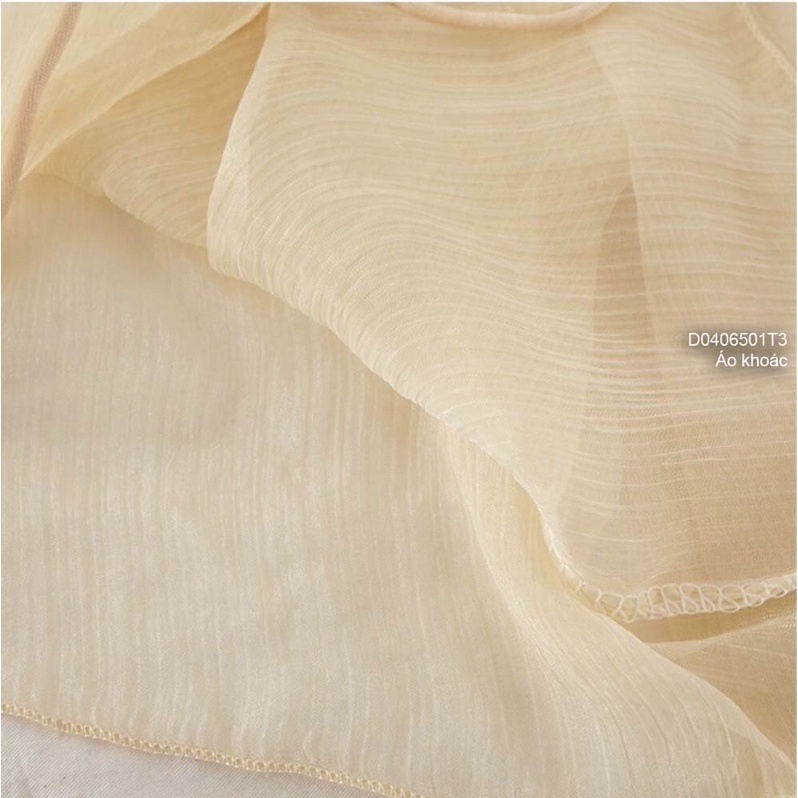 Áo khoác tơ mỏng thắt dây TT0406