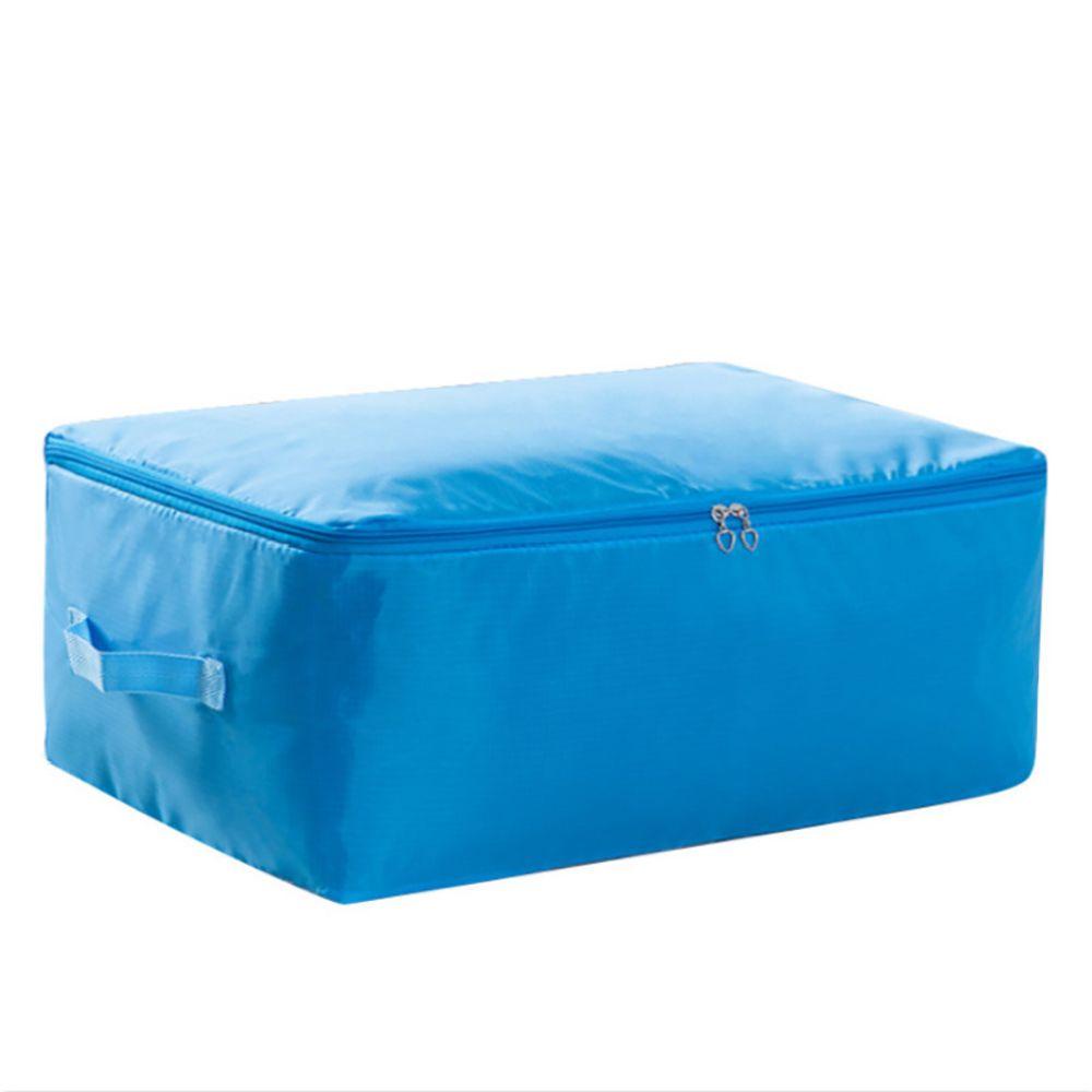 1 Túi Đựng Chăn Mền / Hành Lý Cỡ Lớn Chống Ẩm Màu Trơn Có Khóa Kéo Tiện Dụng